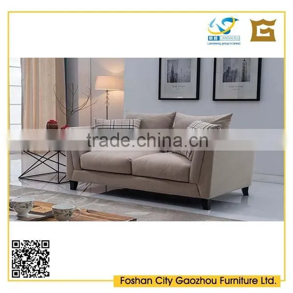 Fashionable Nordic Style Wooden Legs Fabric Sofa Set 1seater/2setaer/3seater photo-3