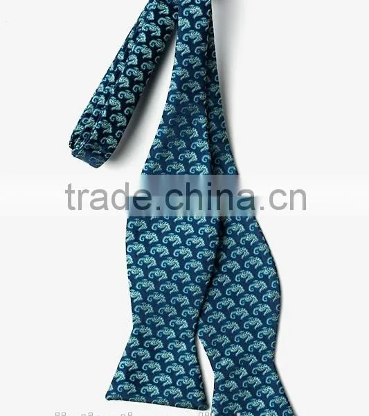 2016 Latest Fashion Cute Animal Silk Large Bow Tie Self Tie for Men photo-2