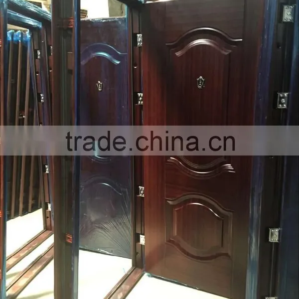 Baodu Brand Safety Front Entry Steel Doors for Sale Cheap Security Door photo-6