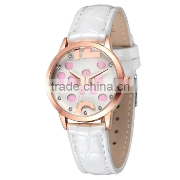 New Models From Doris Watch Fashion Design Pink Spot Dial Japan Movt Women's Wrist Latest Watches photo-4