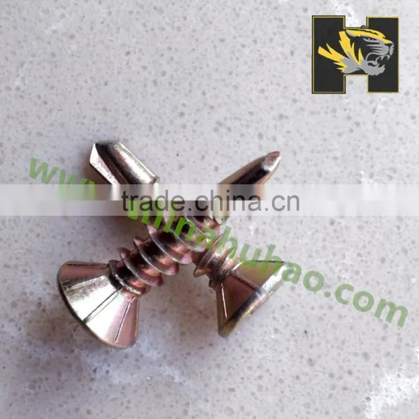 Yellow Coated Double Csk Head Self Drilling Screw photo-3