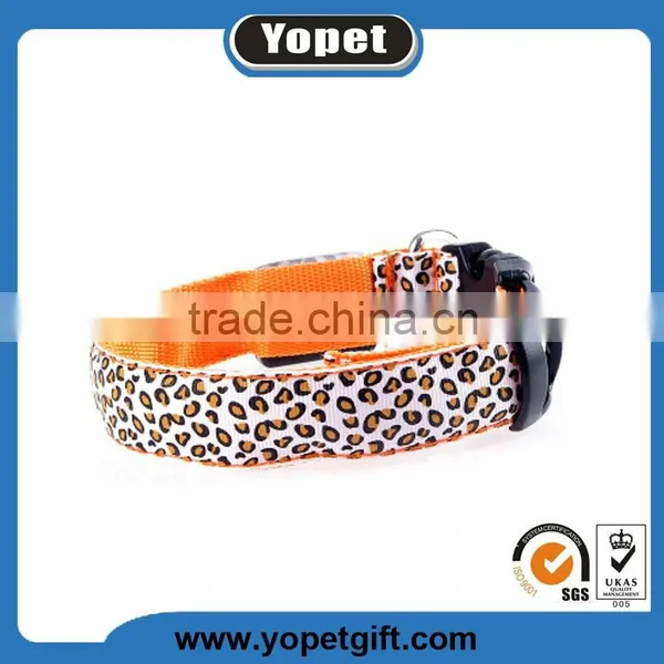 New Design Cute LED Luminous Nylon Pet Dog Collar,Flashing Led Dog Collar photo-5