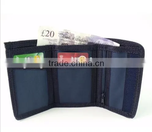 Mens Ladies Boys New Polyester Velcro Wallet Pouch photo-5