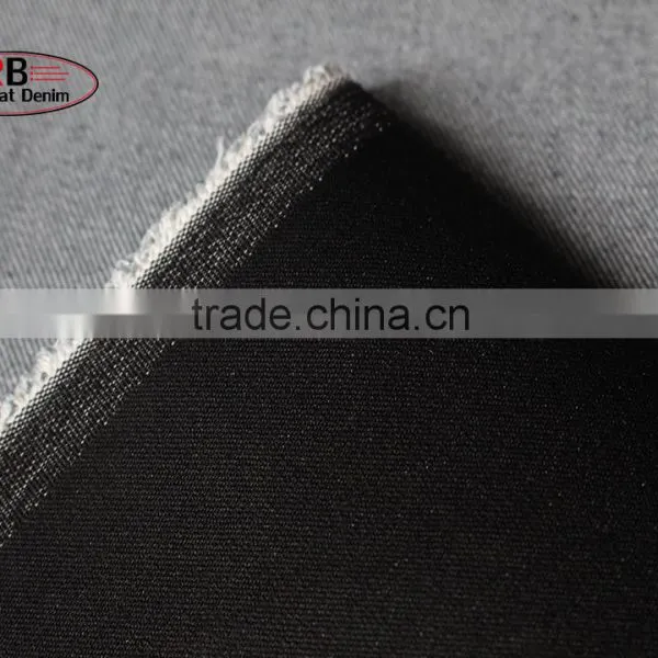 Factory Stock Lot 11oz Black 72%Cotton Denim Fabric photo-4