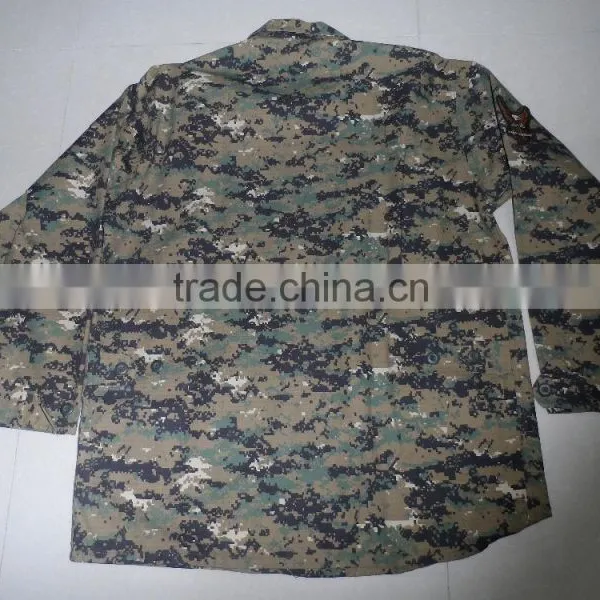 OEM 60% Cotton 40%polyester Ripstop Navy Digital Hunting Camouflage Jacket photo-2
