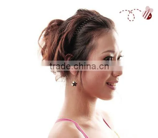 Elastic Black Hair Hoop for Girls and Ladies,wave Hair Accessory