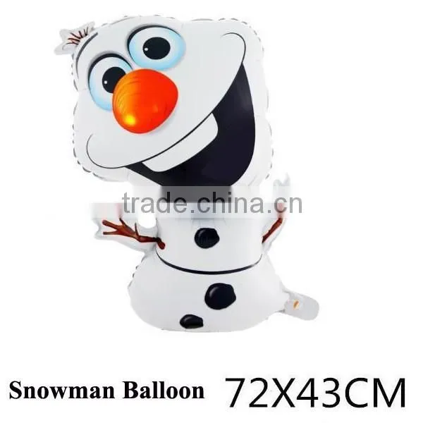 2015 Promotion Cartoon Animals Helium Balloon,16 Inches Printed Balloon, Christmas Day Snowball Frozen Balloon photo-3