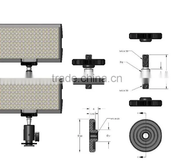 Professional LED Video Light on Camera Camcorder CRI > 95 photo-5