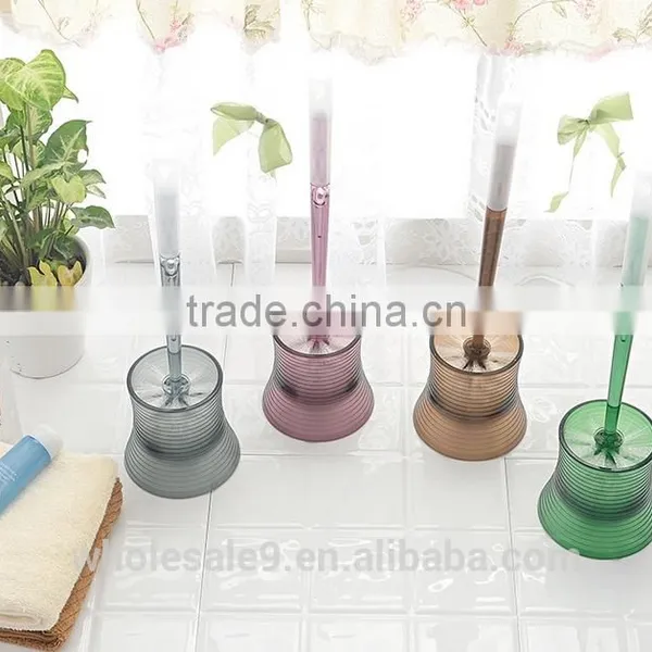 2016 Newest High Quality Crystal Cleaning Plastic Toilet Brush Holder photo-2