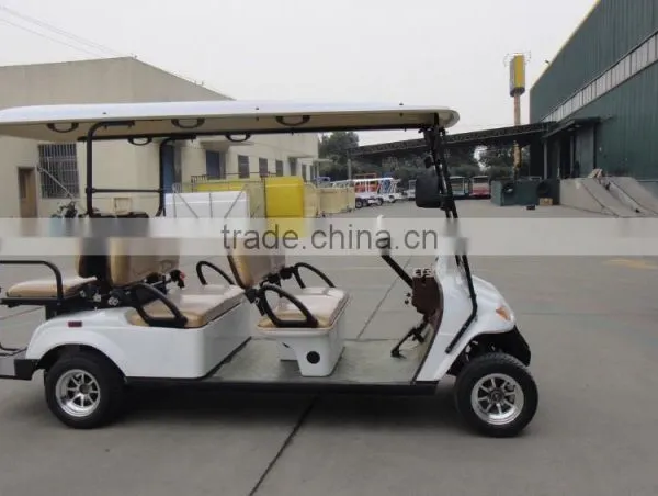 Six Seats Electric Golf Car With Two Rear Facing Flip-flop Seats photo-2