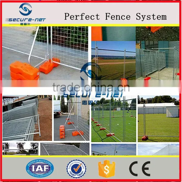 Professional Custom Easily Assembly Construction Hoarding Temp Fence/ Removable Plastic Base Temp Fence Panel photo-4
