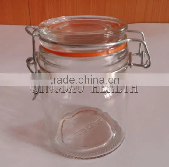 Wholesale High Quality Glass Jars With Metal Clip(HLTH-S027) photo-2