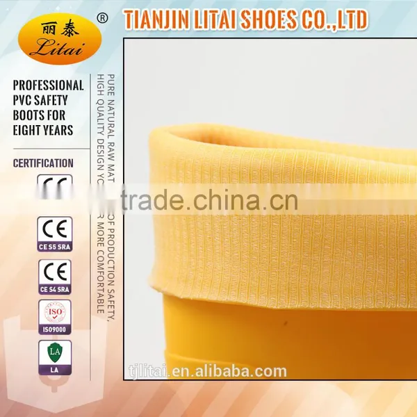 Yellow Black PVC Safety Gumboots ,comfortable PVC Work Boots,cheap Safety Shoes photo-5