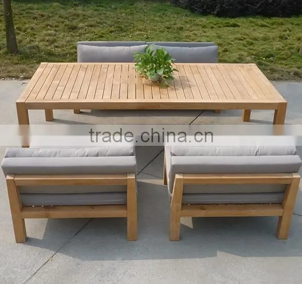 Outdoor Furniture Wood Coffee Table Set photo-2