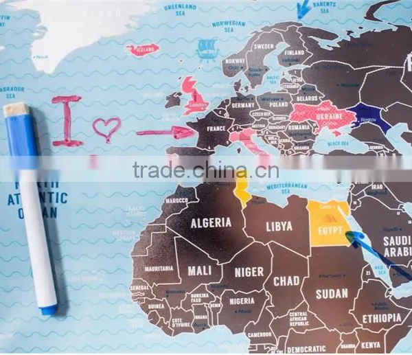 Scratchable Off World Map Large Places I've Been World Travel Map Great Scratchable World Map Gift For Any Traveller AMA-11 photo-3