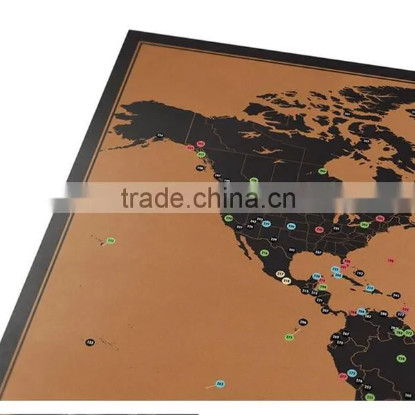CT-748 Black Adventure Map Fun World Edition Map Adventure Travel Map photo-3