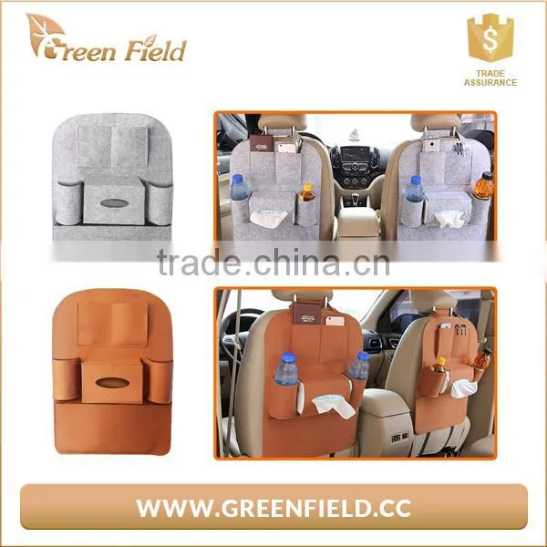 China Car Accessories Felt Seat Back Storage Bag Multi-function Some Pockets photo-4