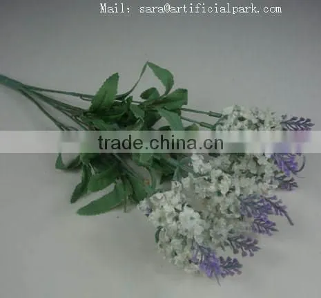 SJ1102026 Factory Wholesale Price 10 Heads Lavander Silk Flower photo-4