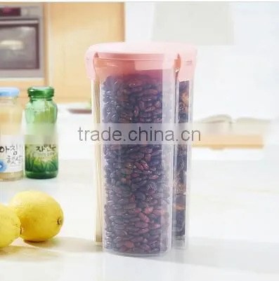 Wholesale Stock Kitchen Seal Dustproof Moistureproof 3 Lattices Fresh Barrel Food Bucket photo-4