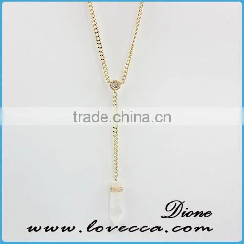 SALE Natural Quartz Necklace Healing Gemstone Necklace photo-4