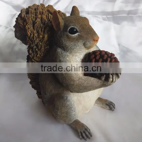 Custom Resin Artificial Squirrel Decoration Manufacturer photo-2
