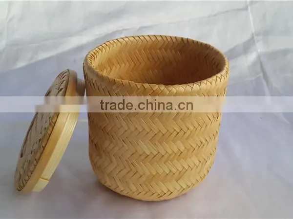 New Bamboo Weave Casket With Lid M in Funeral Product photo-3