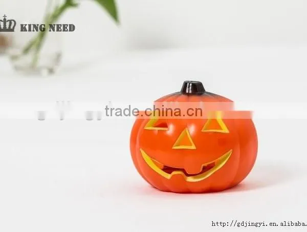 China Cheap Wholesale Small Plastic PP LED Pumpkin Halloween Decoration photo-5