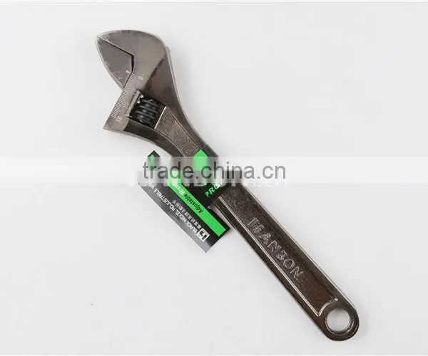 Professional Black Nickel Adjustable Wrench/Spanner photo-2