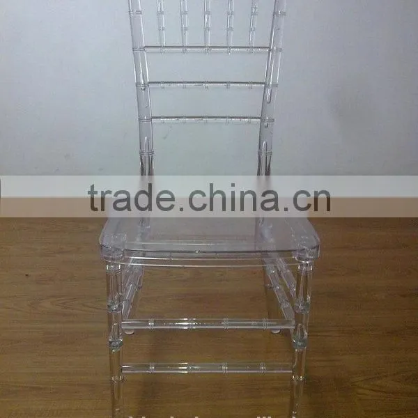 Qingdao Popular Clear Transparent Colored Resin Sillas Tiffany Chair for Wedding photo-2