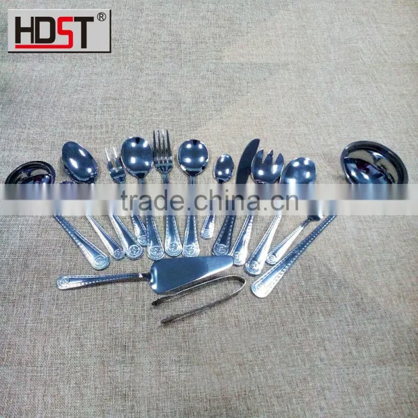 Supermarket Wholesale Baking Finish Octagon Wooden Boxes 18/8 Stainless 72pcs Top Quality Cutlery photo-3