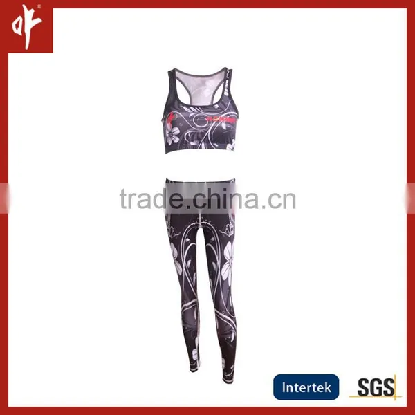 Custom Lycra Fabric for Gym Wear Fitness Clothing Sports Bra photo-3