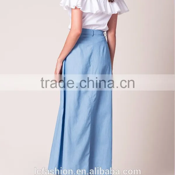 Long Belt Loops Maxi Design Latest Skirt Design Pictures photo-2