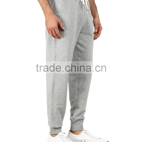 Men 100% Cotton Cuff Men Jogger Pants photo-4