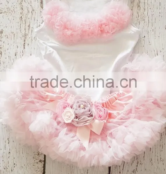 Pettiskirts Tutu Tulle Ballet Skirt for Girls Chiffon Ruffle Fluffy Pettiskirt Children Ballet Skirts photo-2