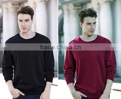 2017 Professional China Factory High Quality Plain Round Neck Sweatshirt for Mens photo-2