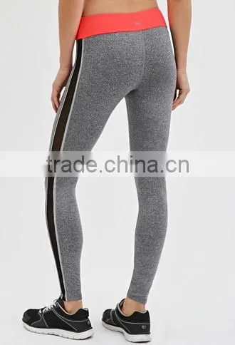 Mesh Splicing Stretch Leggings photo-3