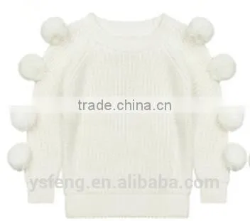 Latest New Style Children Wear Pom Pom Sweater photo-3