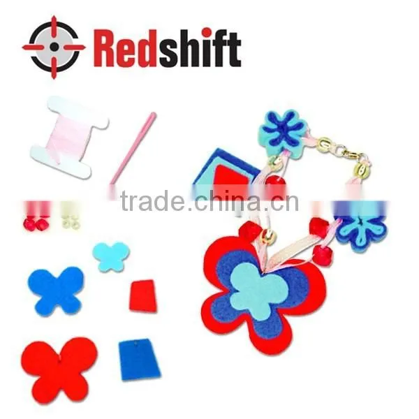 Do it Yourself Toy Make Your Felt Jewelry Bracelet Butterfly Low Price photo-3