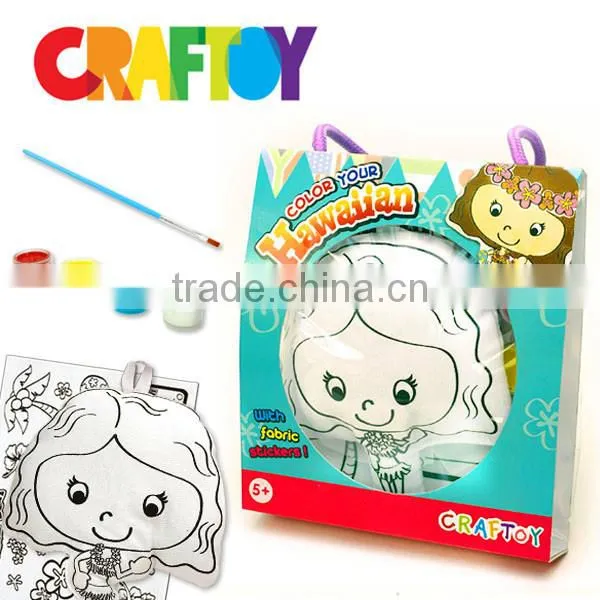 OEM Printing Canvas Products Color Your Culture Doll Charm Hawaiian photo-3