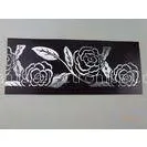 High Polished Metal Name Plates / Tin Plated Sheet With Carved Diamonds Stripe