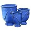 Beautiful Blue Outdoor Ceramic Planter
