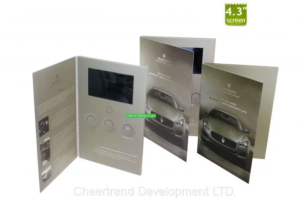 Business Gift 4.3'' Screen LCD Card /Video Brochure Greeting Card photo-5