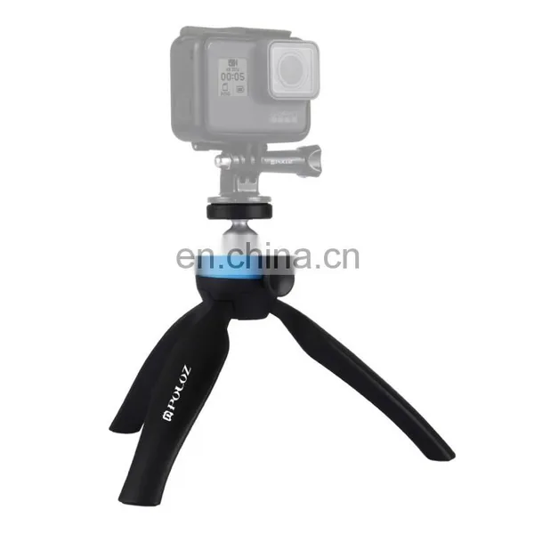Newest Camera Tripod ,PULUZ Pocket Mini Tripod Mount With 360 Degree Ball Head & Phone Clamp for Smartphones(Blue) photo-4