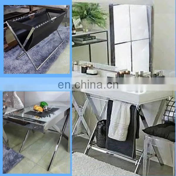 Novel Powder Room Stainless Polished Chrome Wash Stand