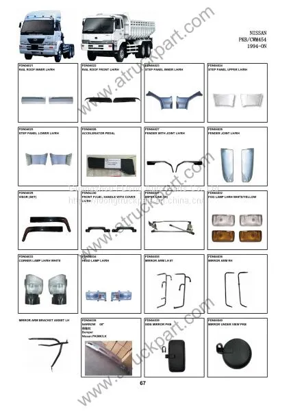 NISSAN UD PKB CWM454 Truck Spare Parts Accesories Body Parts