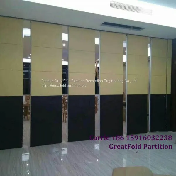 Office Folding Screen Room Divider With Wheels Partition Wall photo-5