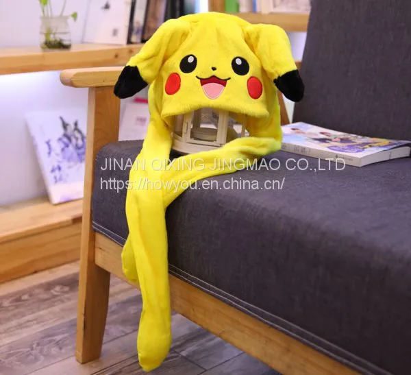 OEM ODM Pikachu Hat With Ears Shaking With a Pinch / a Cute Net Red Rabbit Hat photo-5