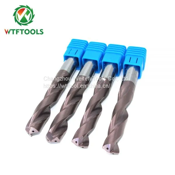 3D 10mm Tungsten Carbide Drill Bits For Steel Drilling With Inner Coolant Hole photo-4
