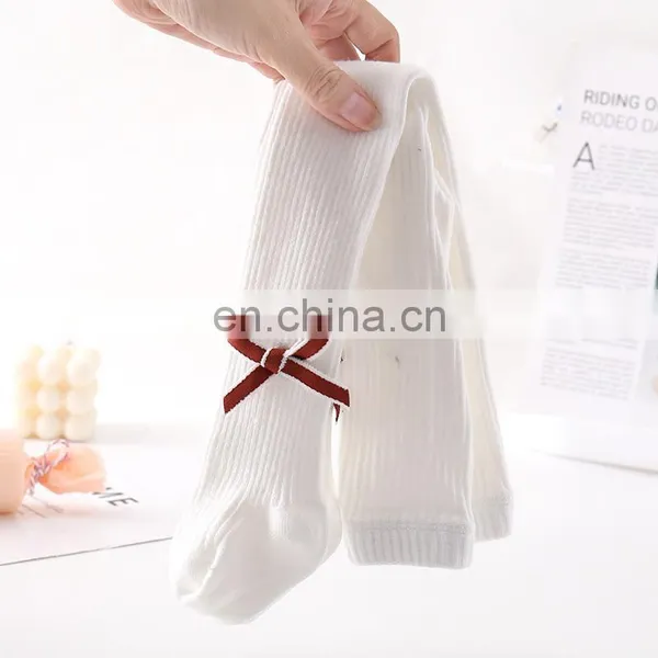 2020 Spring and Autumn Baby Bow Girls Leggings Dance Socks Children's Baby Big pp Pantyhose Boneless photo-4