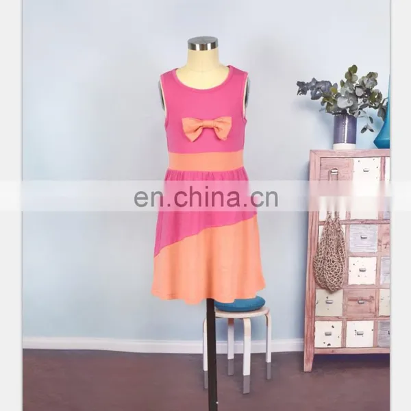 2019 Summer Striped Mother and Daughter Dress TuTu Bow Family Matching Dresses Outfit (this Link for Girls,1-12years) photo-4